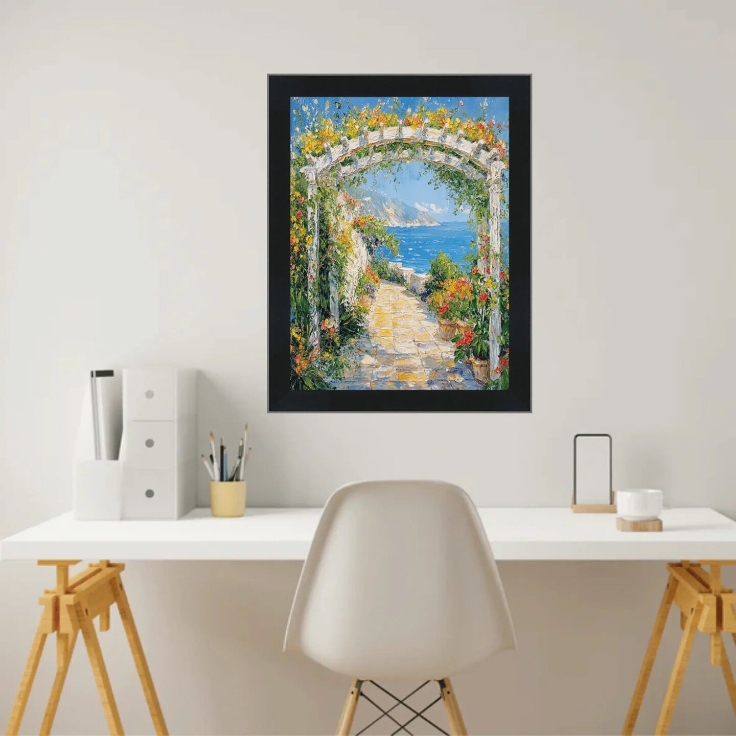 Simple Flat Matte Black Wood Picture Frame 13x13 frame