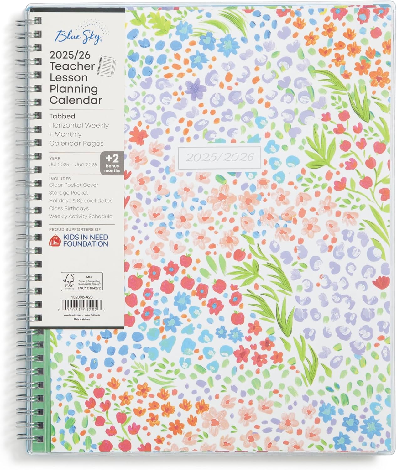 Weekly and Monthly Academic Year Teacher Lesson Planner Calendar