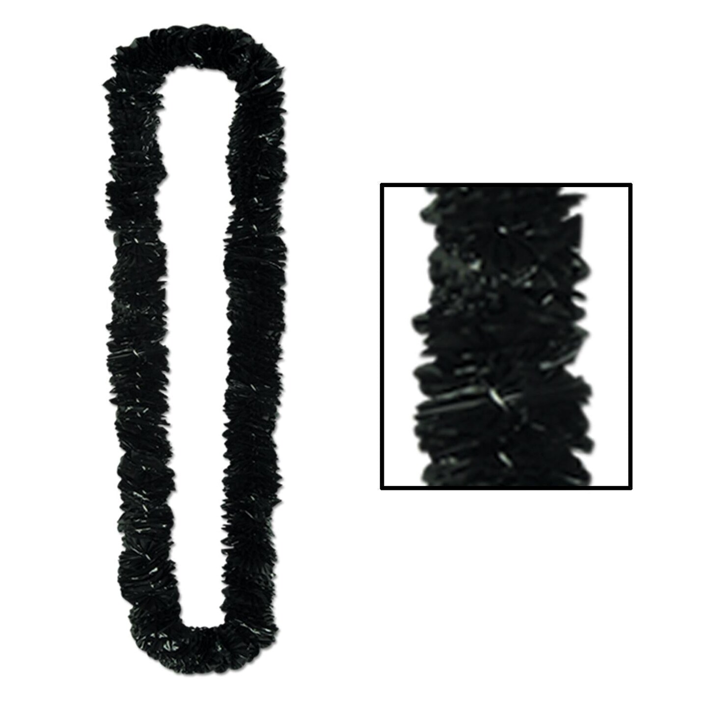 144 Pack Beistle Soft-Twist Poly Lei - black