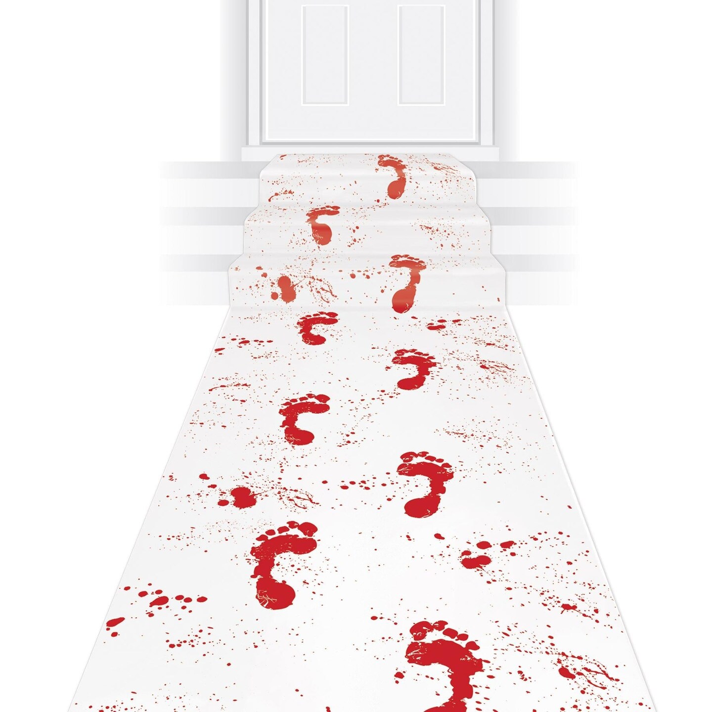 6 Pack Beistle Halloween Bloody Footprints Runner