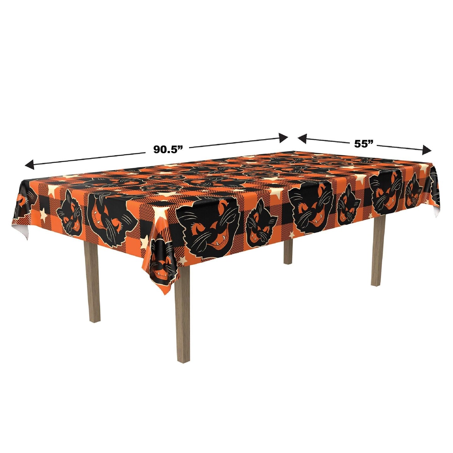 12 Pack Beistle Vintage Halloween Fabric Tablecover