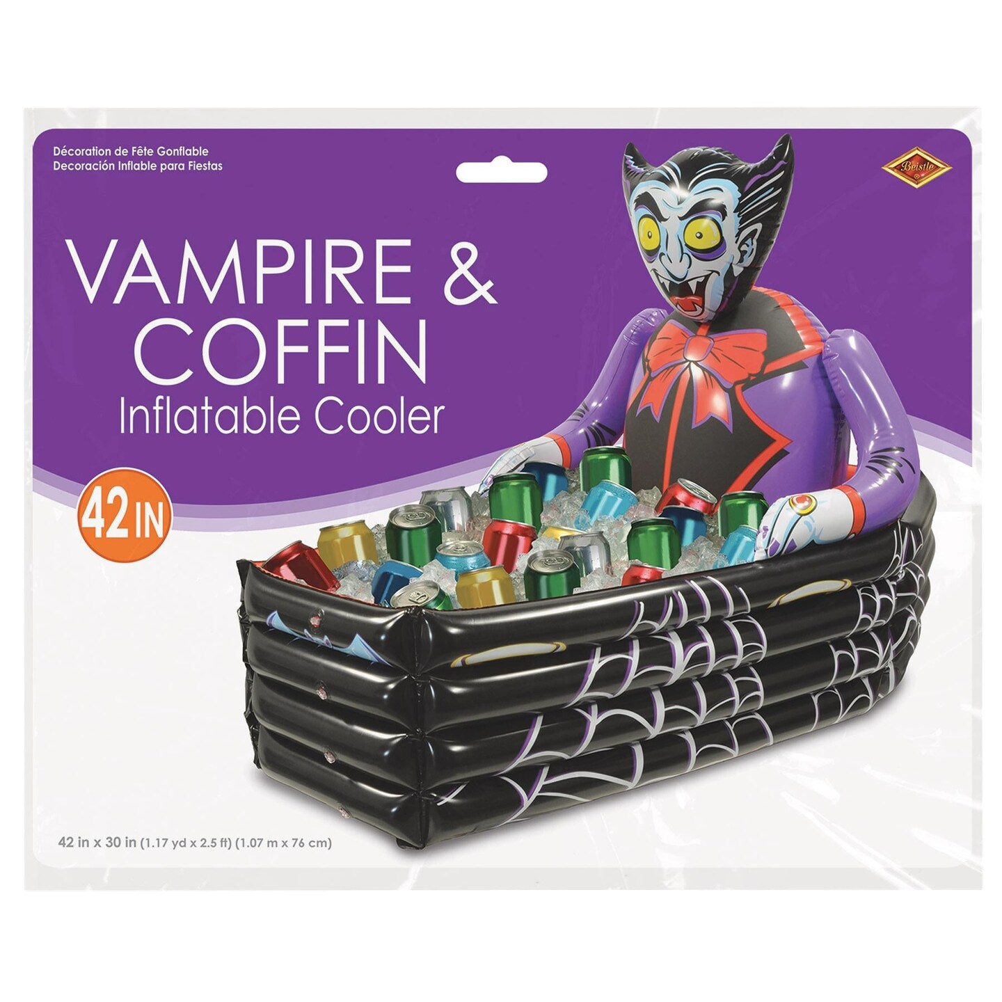 Beistle Halloween Inflatable Vampire &#x26; Coffin Cooler