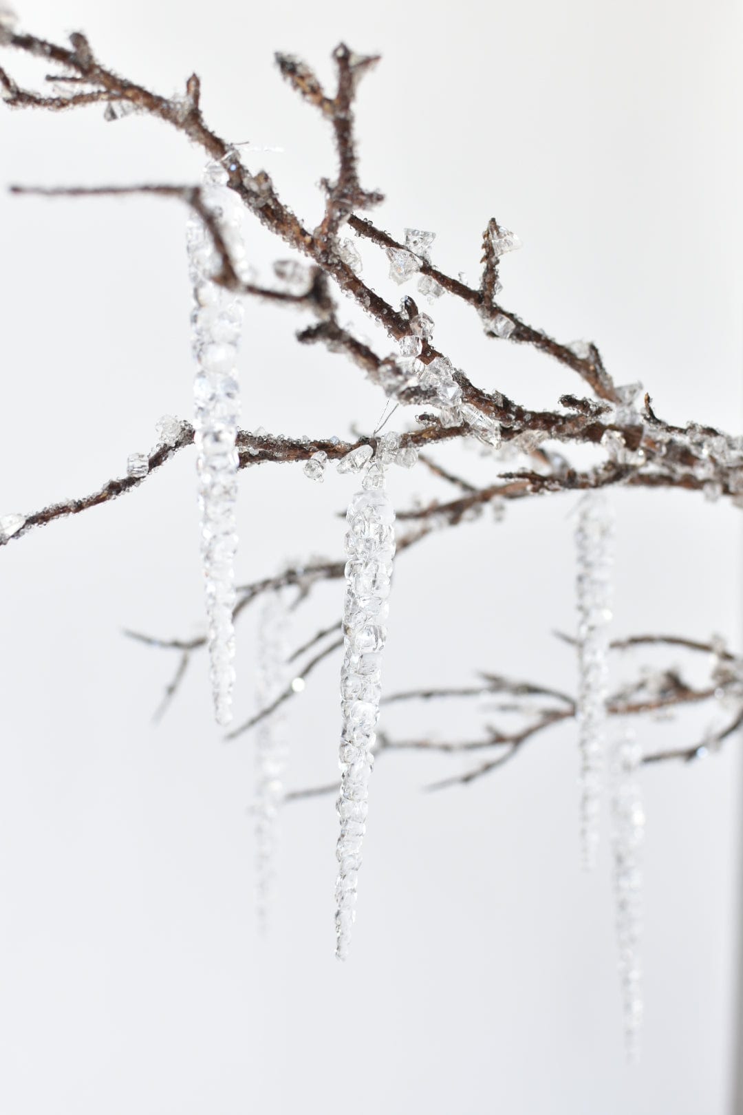 37&#x22; Iced Branch with Acrylic Icicles