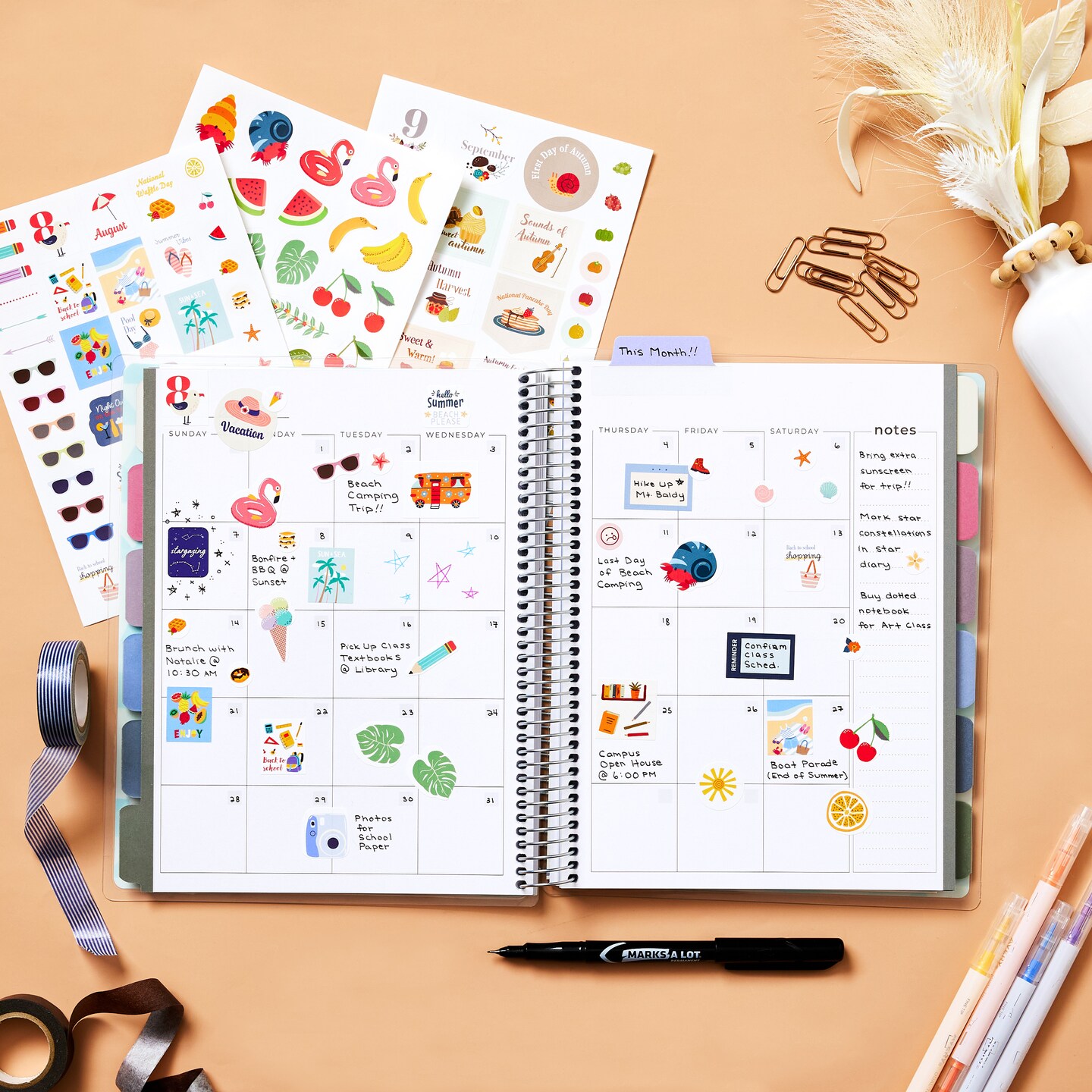 Avery Holidays and Seasons Planner Sticker Pack with Christmas Stickers, Thanksgiving Stickers, and Other Holiday Stickers, 15 Sticker Sheets, 571 Planner Stickers (6776)