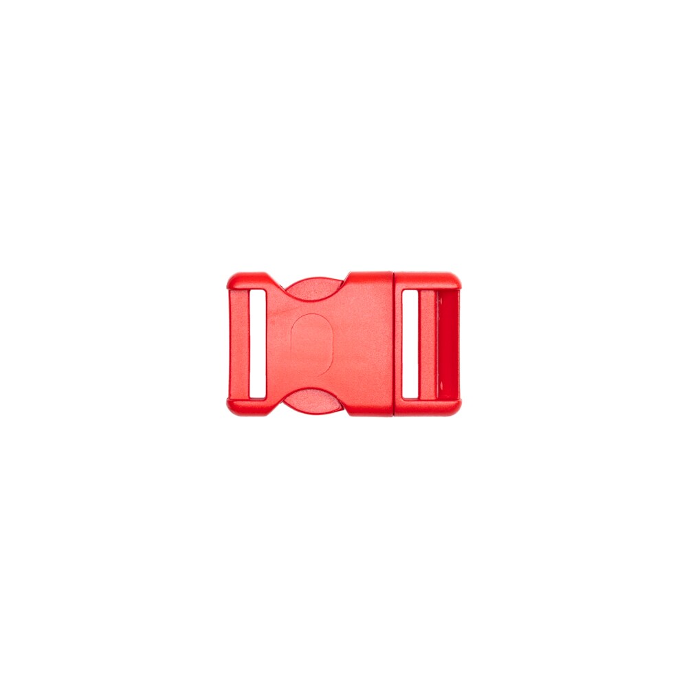 Lucille Italian Medium Fiery Red Plastic Release Buckle for Belts and Accessories