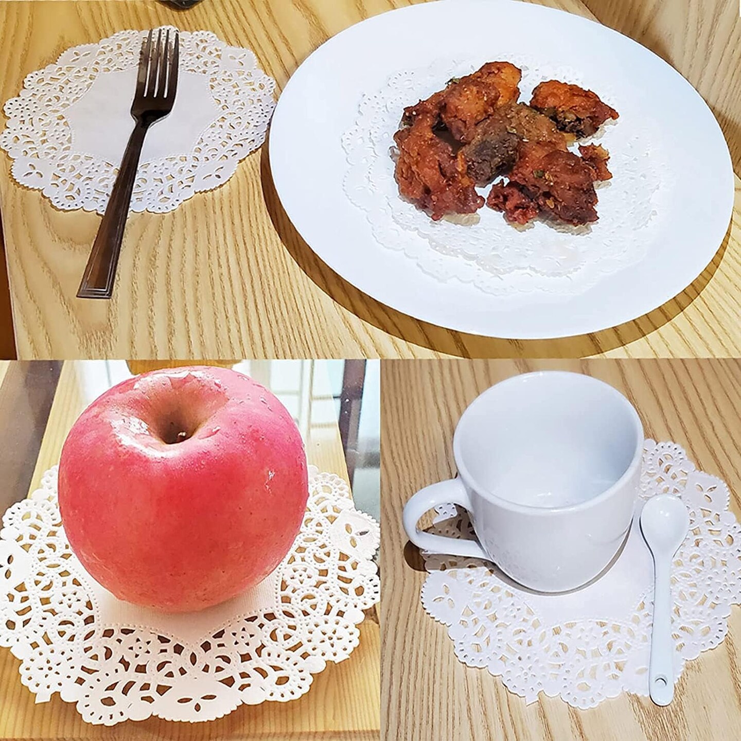 Paper Doilies, Round Lace Doilies Paper, 100Pcs Decorative Paper Placemats