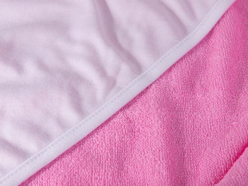 Pink Sublimation Hooded Towels - 2 Pack