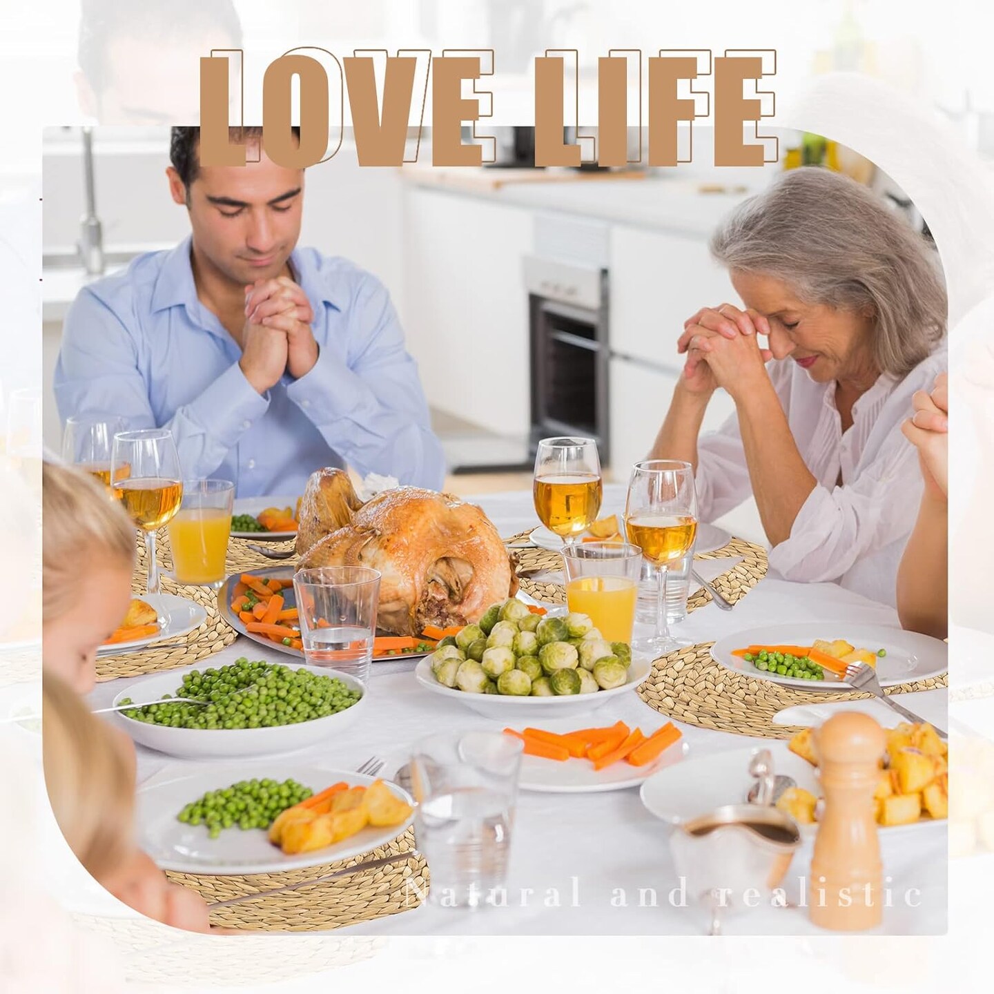 100 Pcs Disposable Printed Woven Paper Placemats Bulk 11 Inch Round Wicker Printed Chargers Place Mat Farmhouse Braided Rattan Tablemats