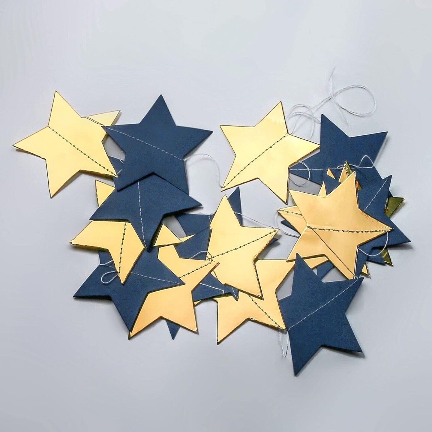 30 Feet Navy Blue Gold Party Decorations