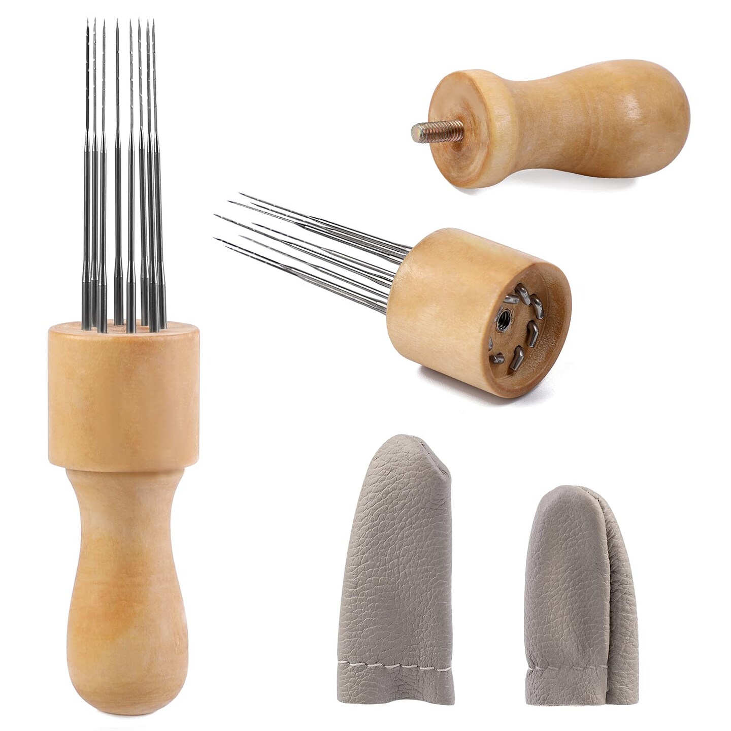 Needle Felting Kit Wool Roving 40 Colors Set,Felting Needle with Eight Needles Tool,Wool Felt Tools with Felting Tool Instruction Included for Felted Animal Needle Felting Supplies