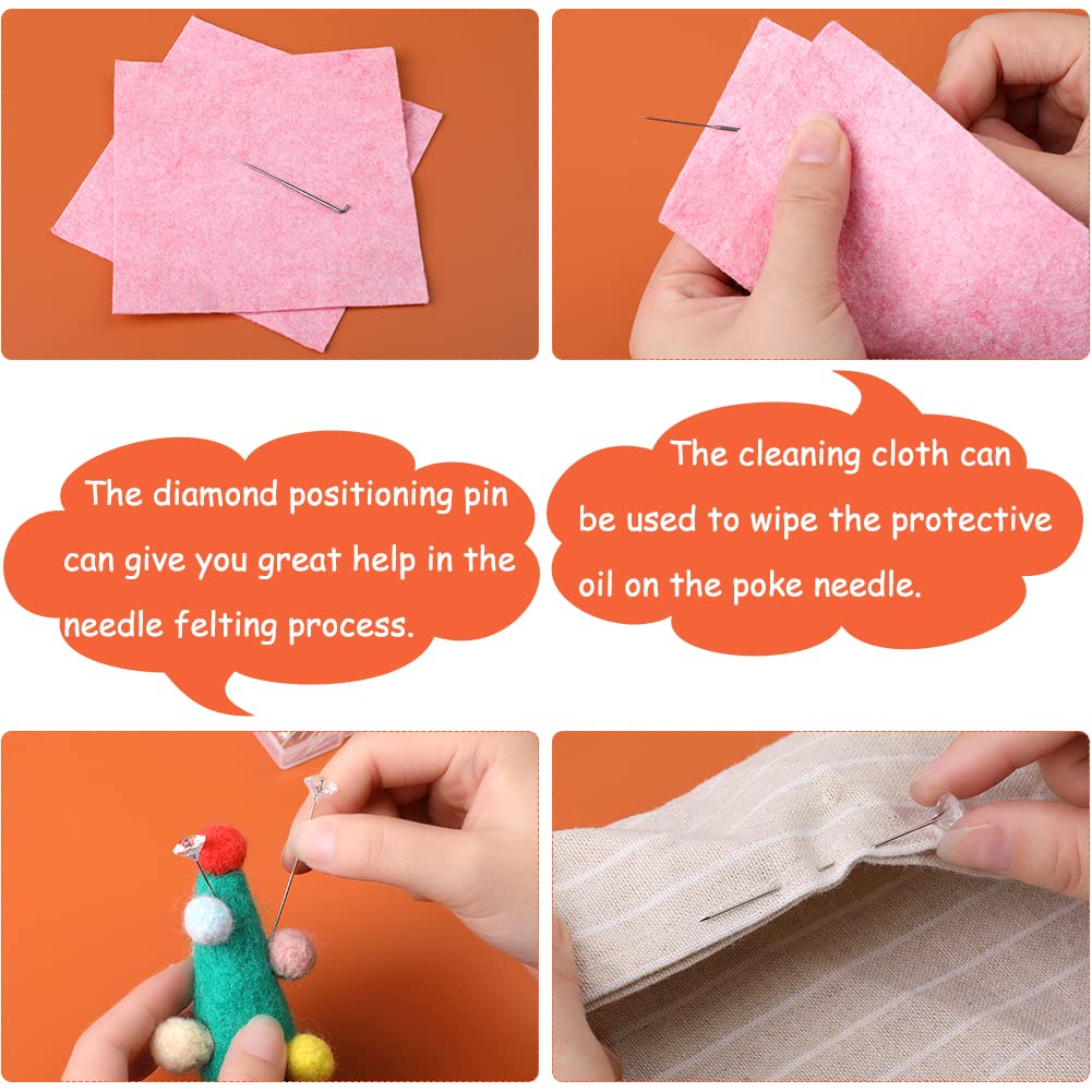 132 Pc Wool Felting Needles - 3 Sizes, Beginner to Professional