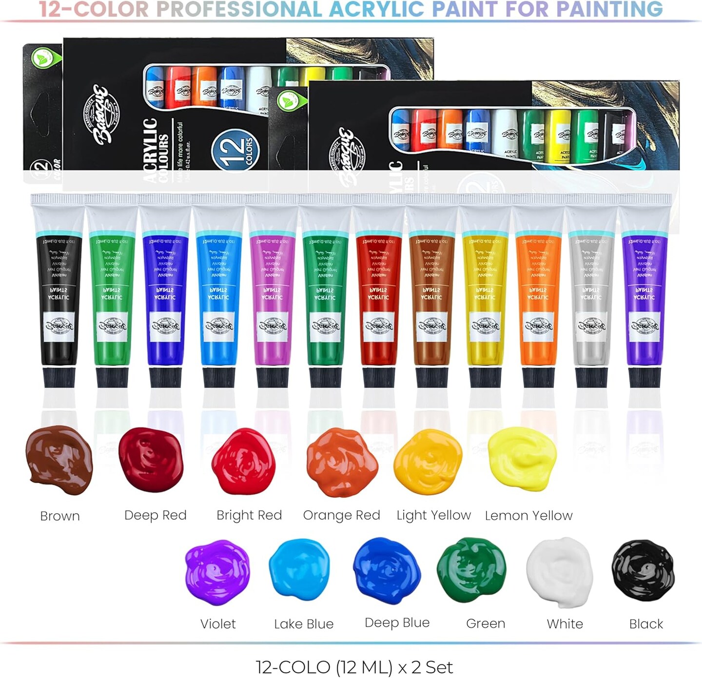 2 Pack Couples Painting Kit Date Night, 10&#x22;x12&#x22; Sip and Paint Kit for Adults,pre Drawn Canvas,Perfect for Beginners, Art Enthusiasts, and Painting Parties.