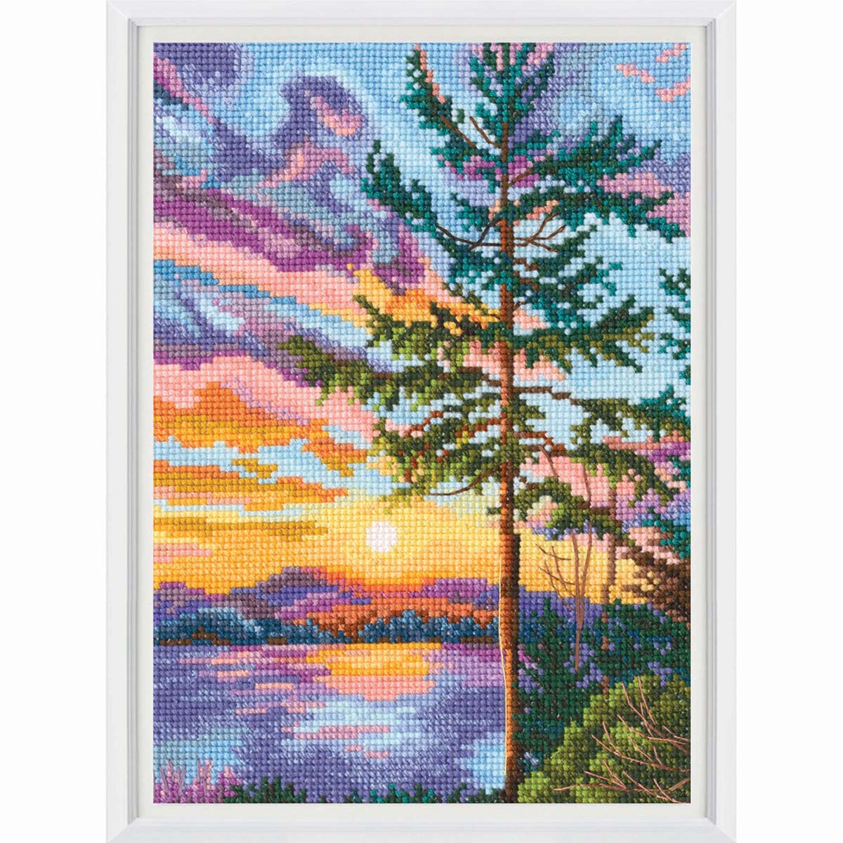 RTO Sunset Landscape Counted Cross-Stitch Kit