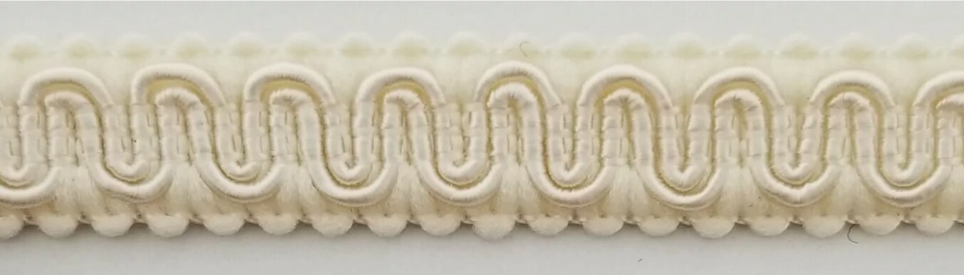 1/2" Scroll Braid Gimp w/ Backing - 10 Continuous Yards - Many Color Options!