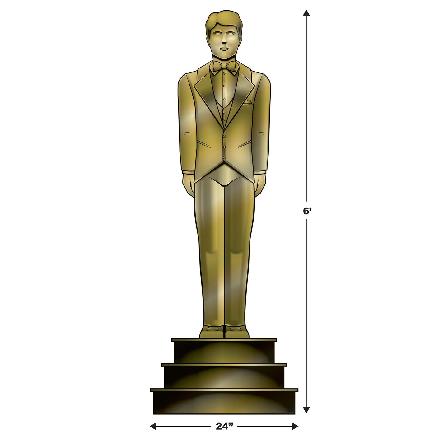 Beistle Red Carpet Male Statuette Party Stand-Up Decoration