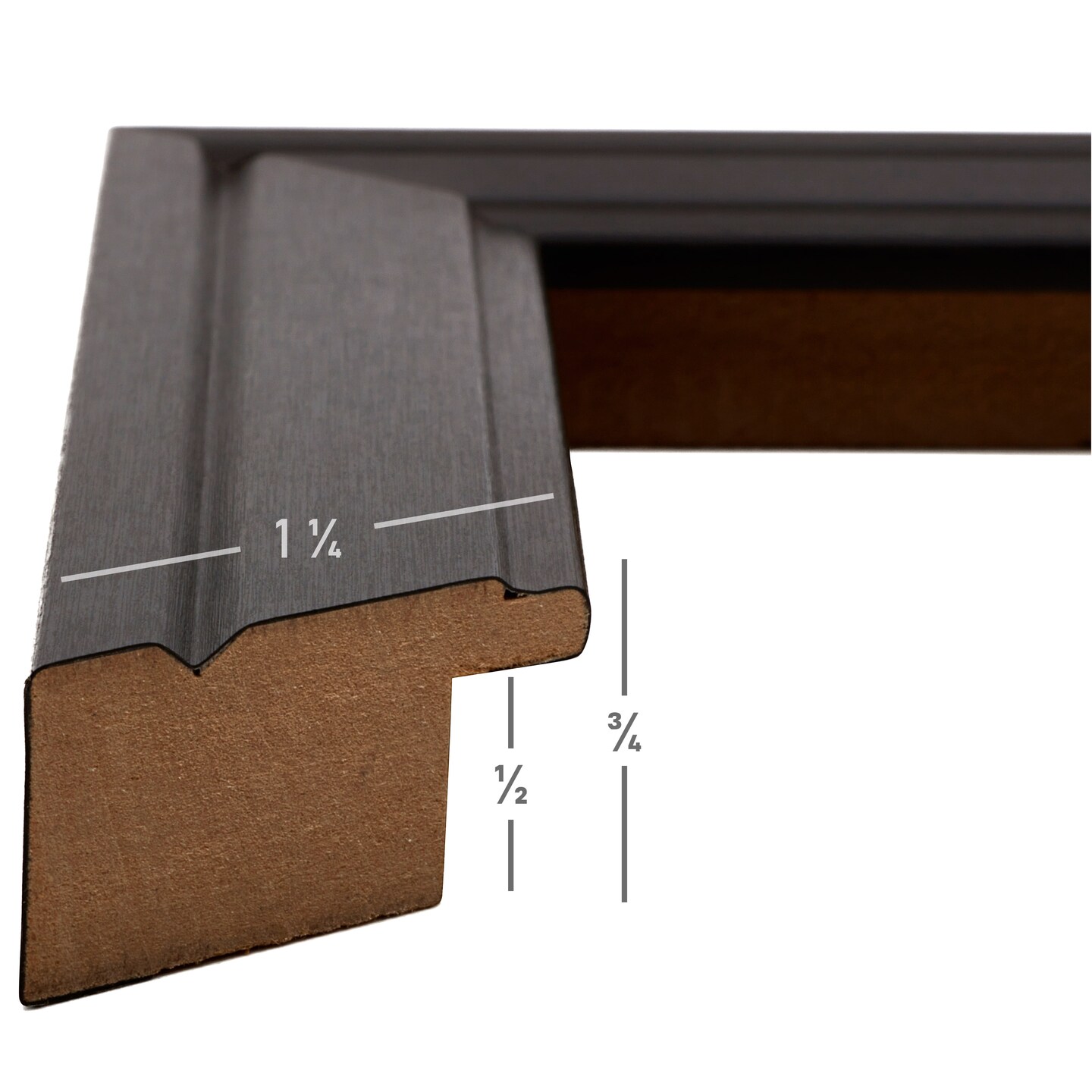 24x30  Manhattan 125 1.25 Inch MDF Moulding, Wall Display Frame for Art, Posters, or Photos by wallsthatspeak