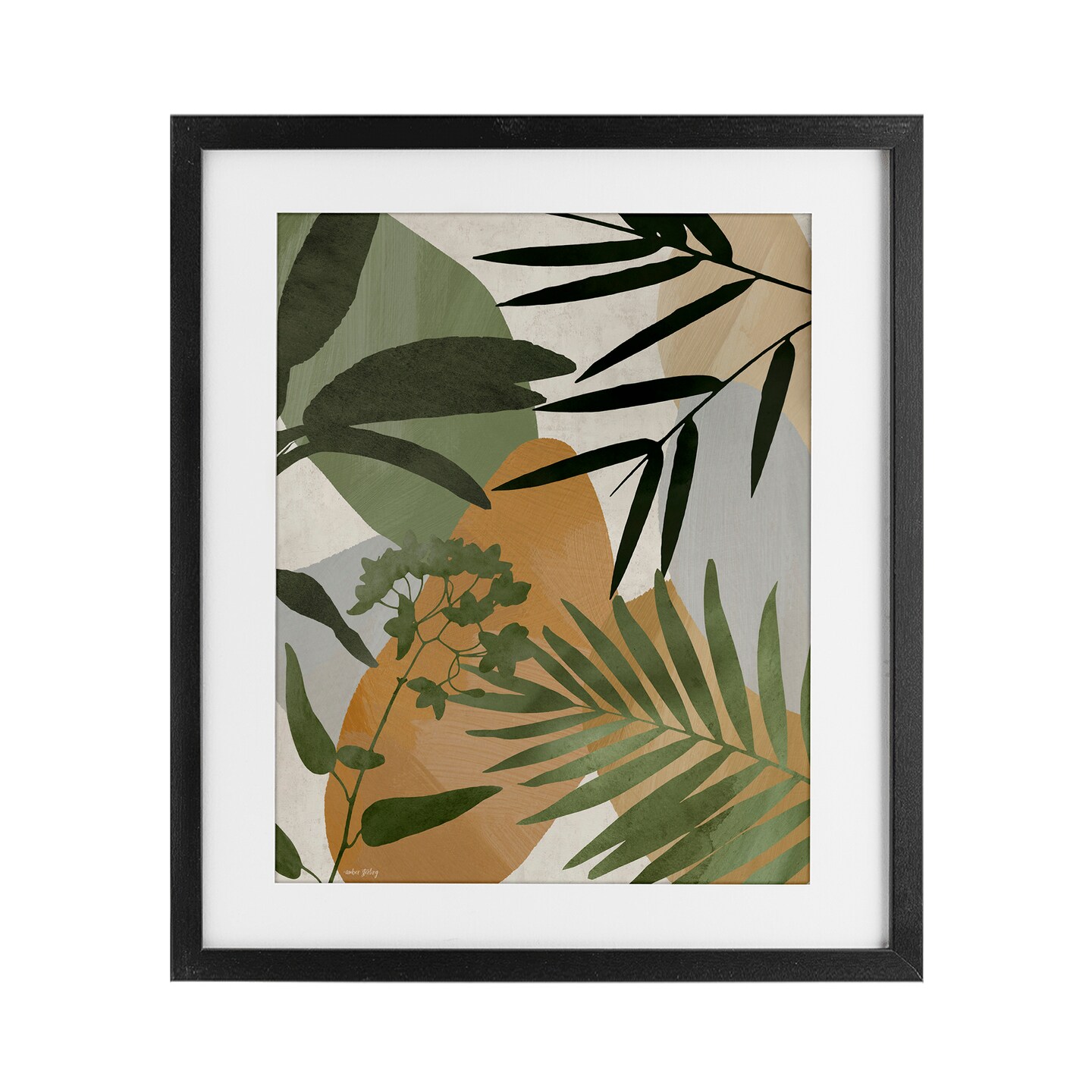 Stupell Industries Rustic Earth Tone Botanicals Framed Print Under Glass, design by Amber Sterling