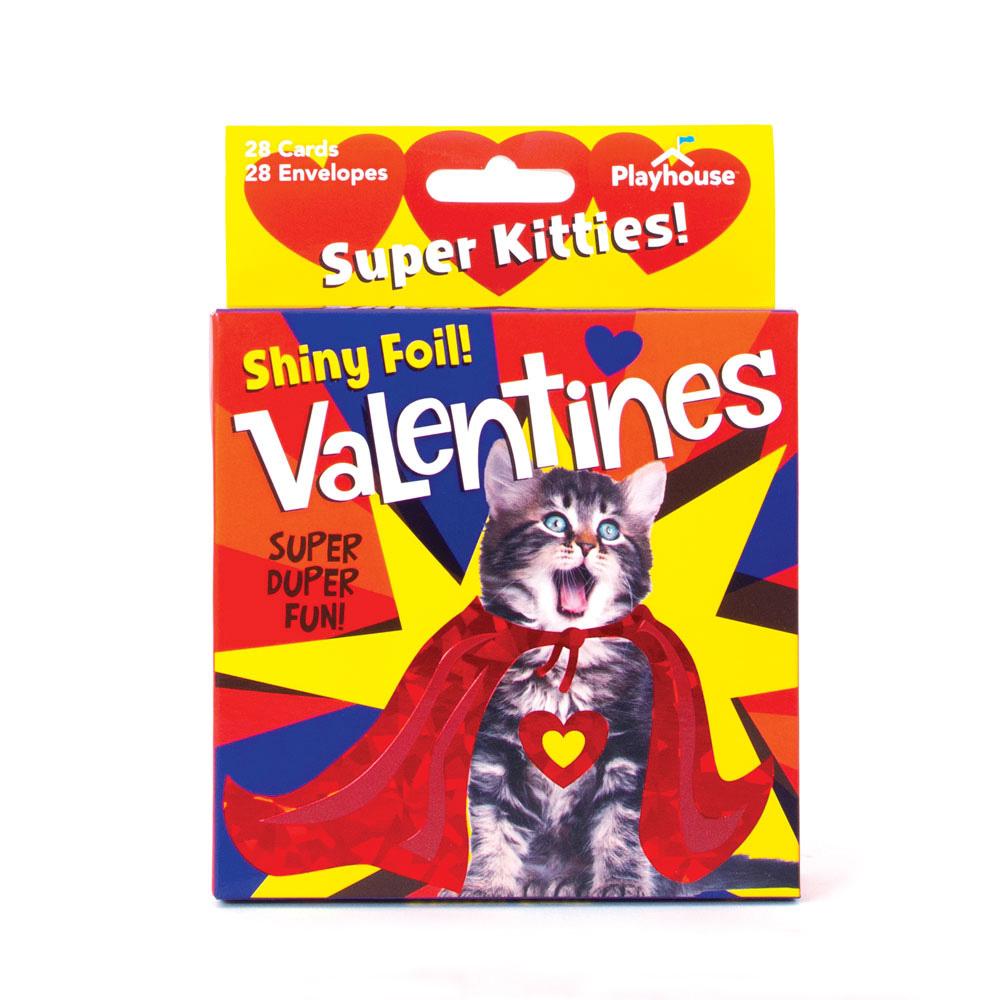 Super Kitties Foil Valentines