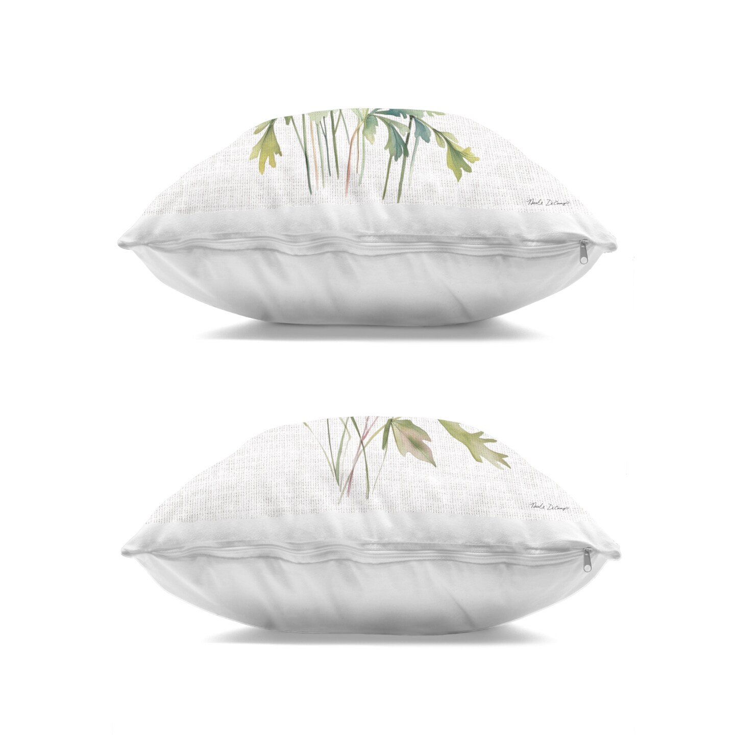 Stupell Industries Wild Flower Botanical Bundles 2 Piece Decorative Printed Throw Pillow Set, design by Nicole DeCamp, 18 x 7 x 18