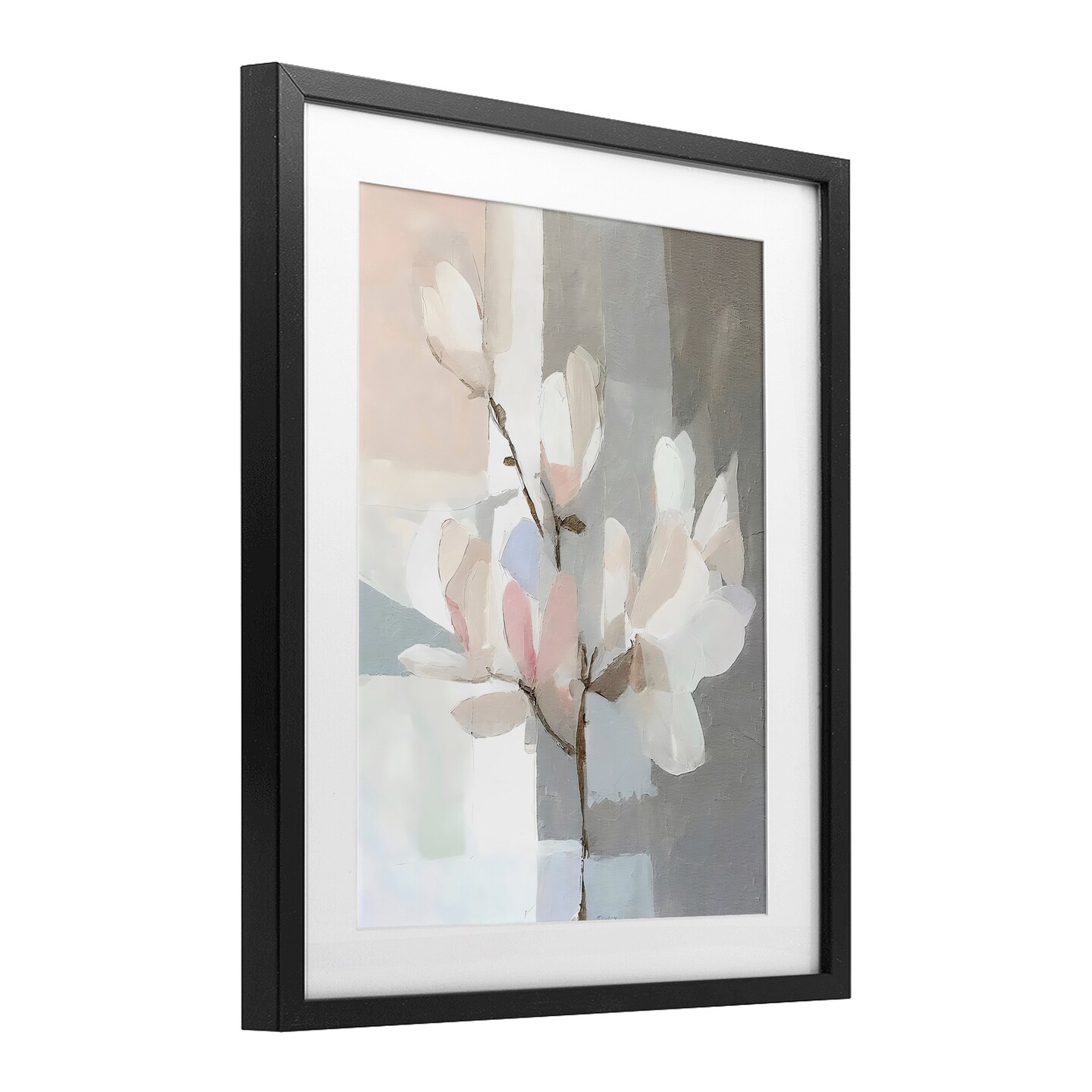 Stupell Industries Lavender Haze Neutrals Framed Print Under Glass, design by Riley B