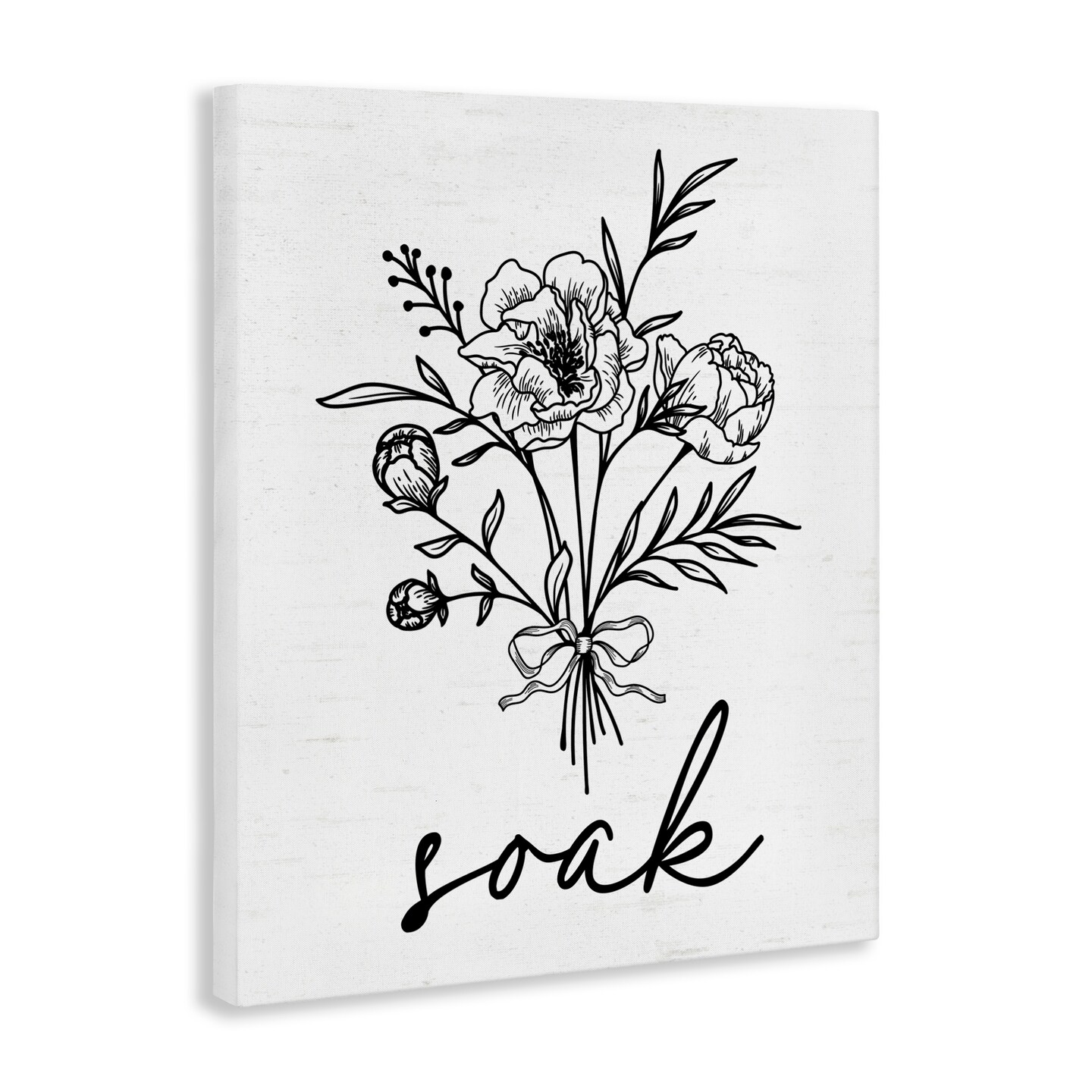 Stupell Industries Bathroom Herb Soak Canvas, design by Lettered and Lined