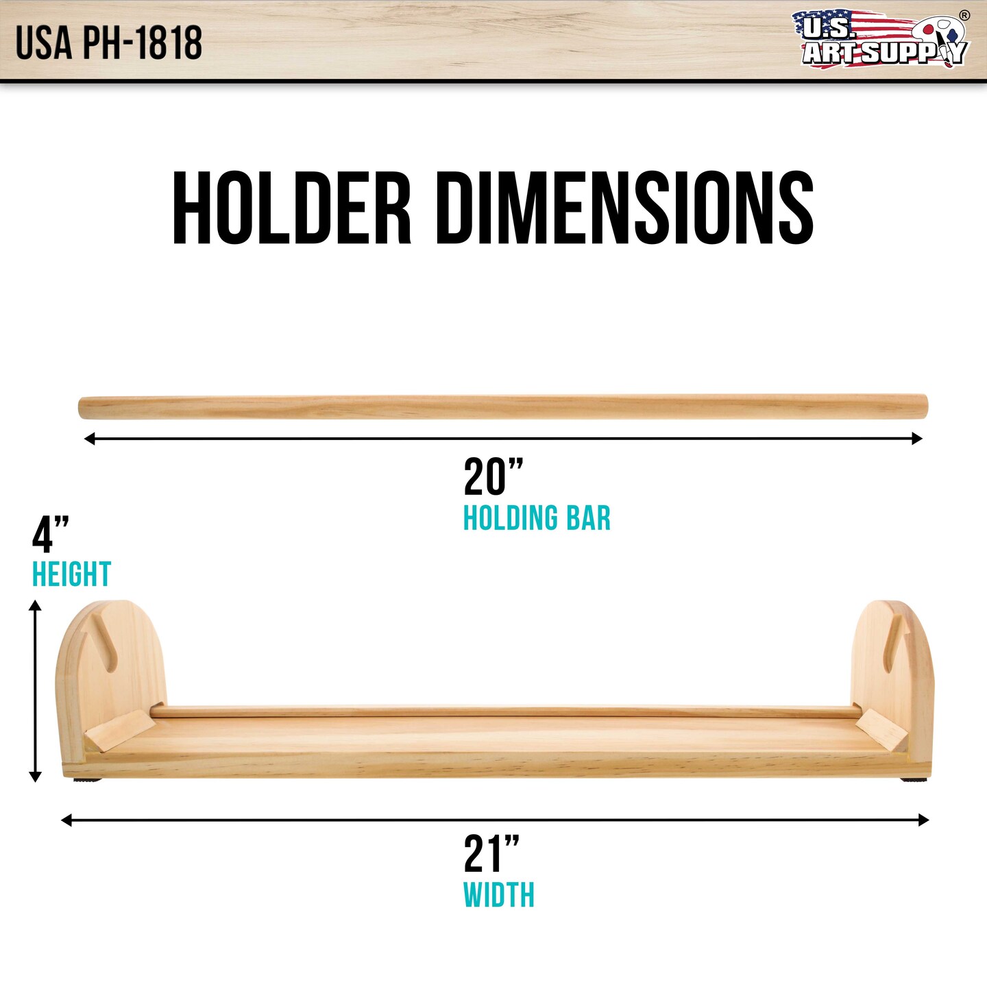 18 inch Wooden Tabletop Paper Holder &#x26; Dispenser