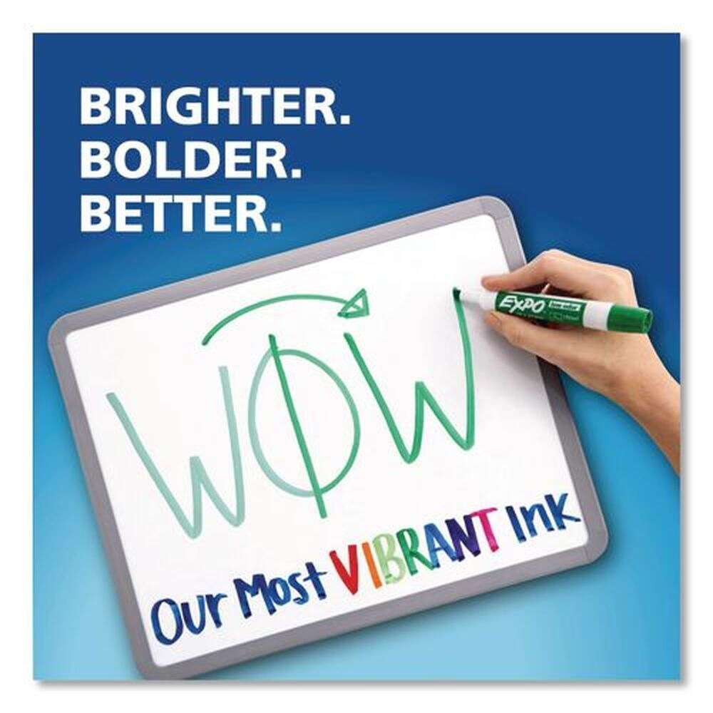 EXPO Low-Odor Extra-Fine Bullet Tip Dry Erase Marker Starter Set - Assorted Colors (5/Set)