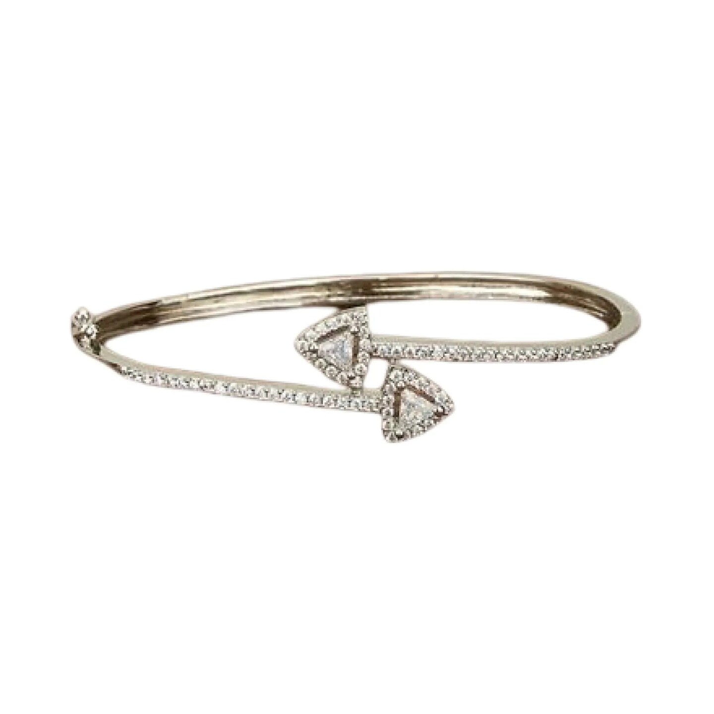 Classic Bracelet with Rhodium Plating Adjustable Bangle Bracelet Indian Jewelry for Women Stylish Kada Everyday Jewelry Wedding Nikah Favor