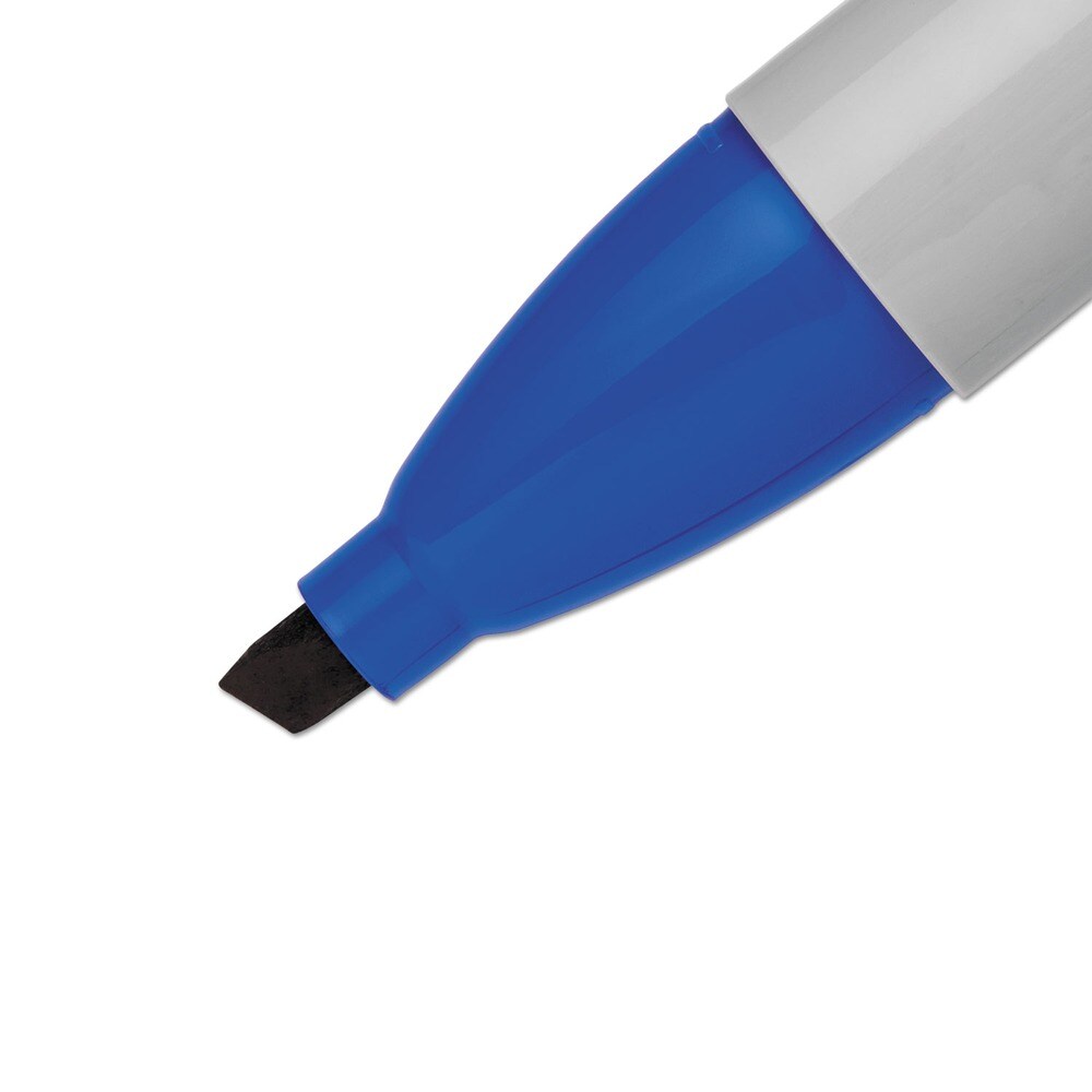 Sharpie Medium Chisel Tip Permanent Marker - Blue (1-Dozen)