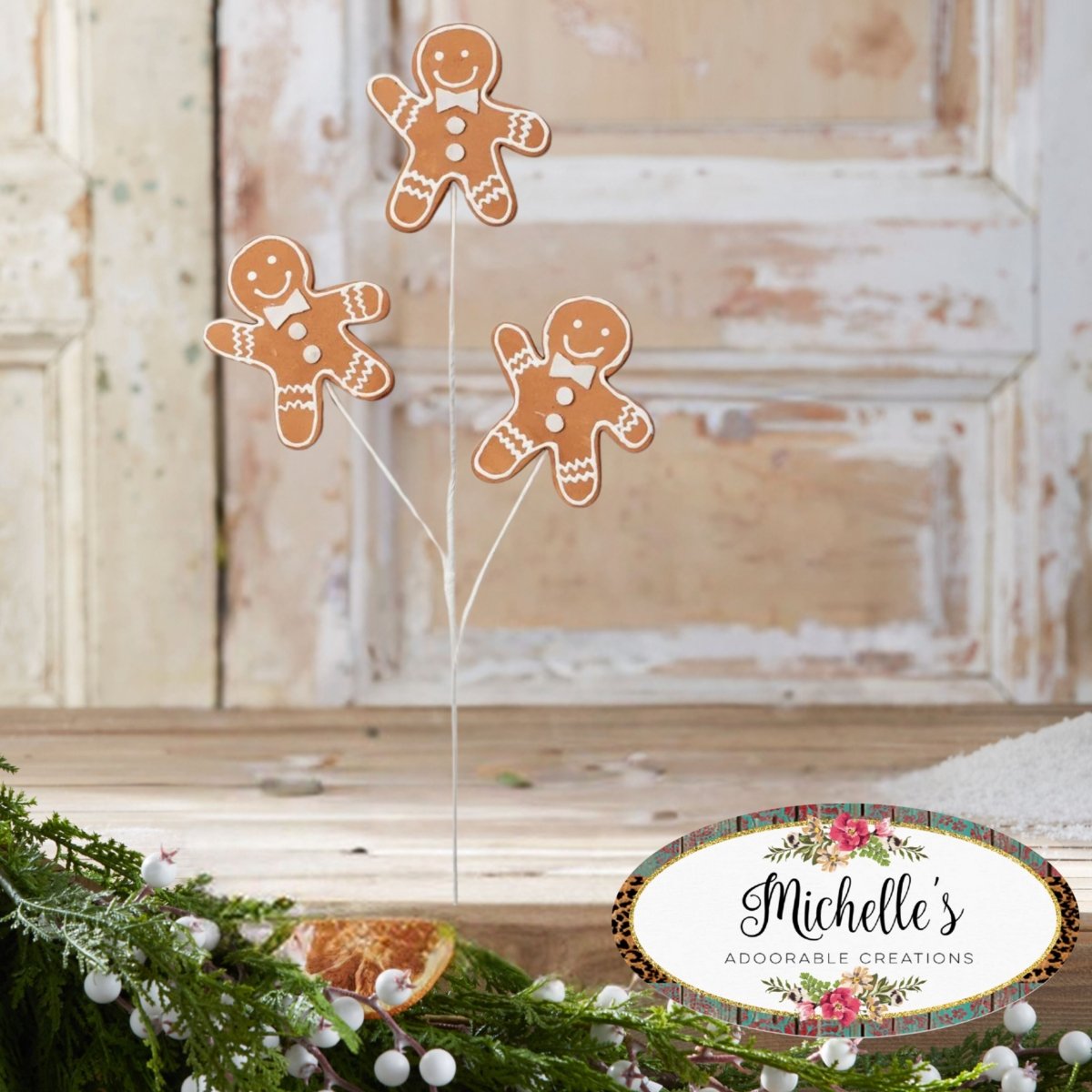 24&#x22; Gingerbread Cookie Spray