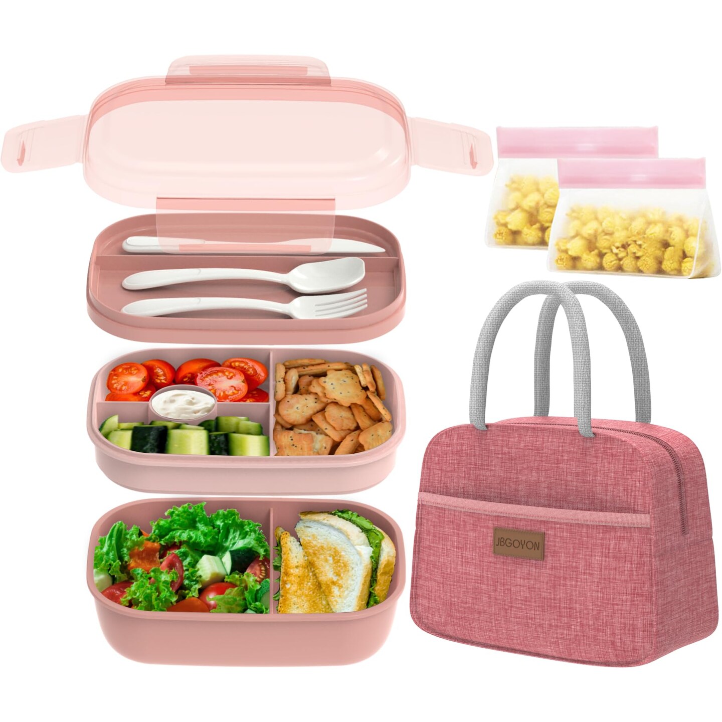 Leakproof Bento Box & Insulated Lunch Bag Set, lunch box for women