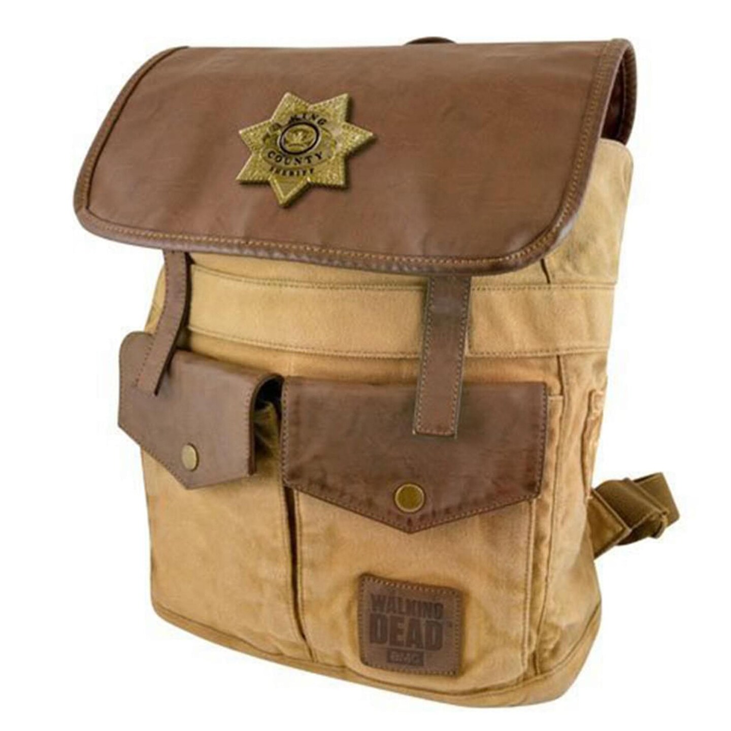 The Walking Dead Sheriff Rick Grime&#x27;s Brown Backpack