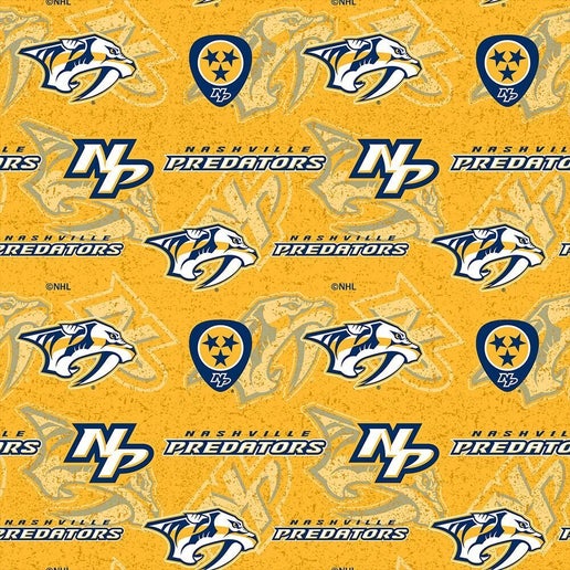 NHL Licensed Nashville Predators 1199-PRE Cotton Fabric by the Yard