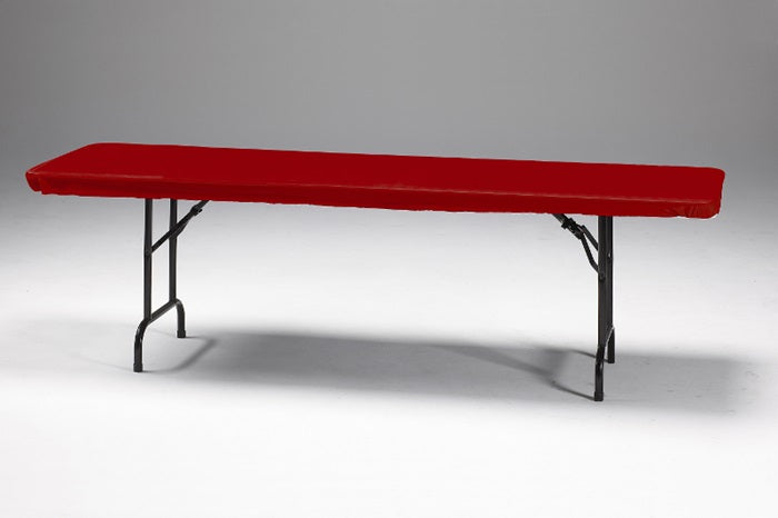 12 pc Bulk Red Stay Put 29&#x22; x 72&#x22; Table Covers