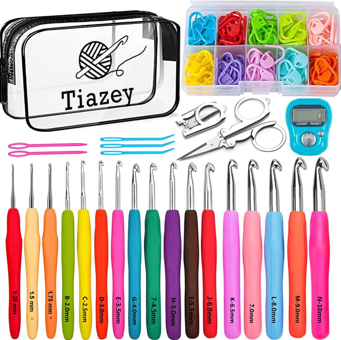 Ruidi TPR And ABS Handle Crochet Hook