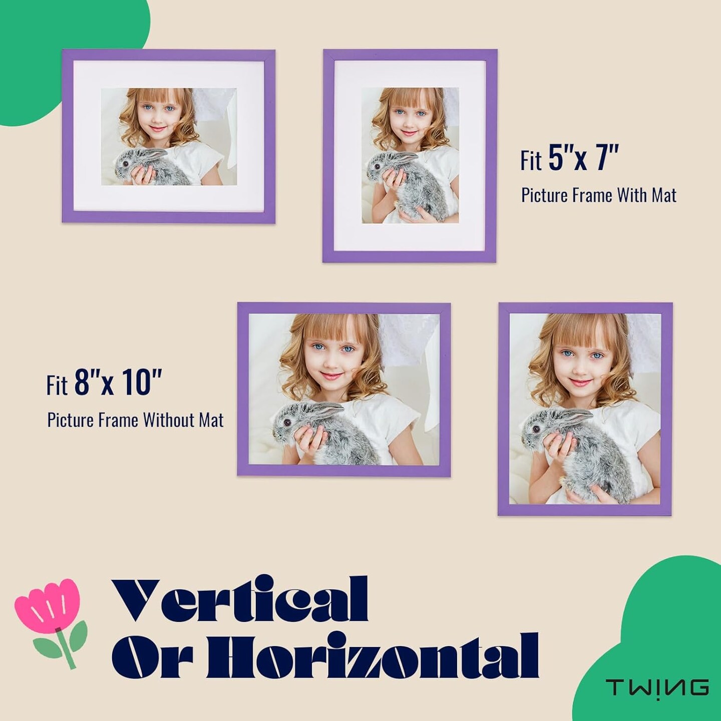 8x10 Picture Frames 3 Set