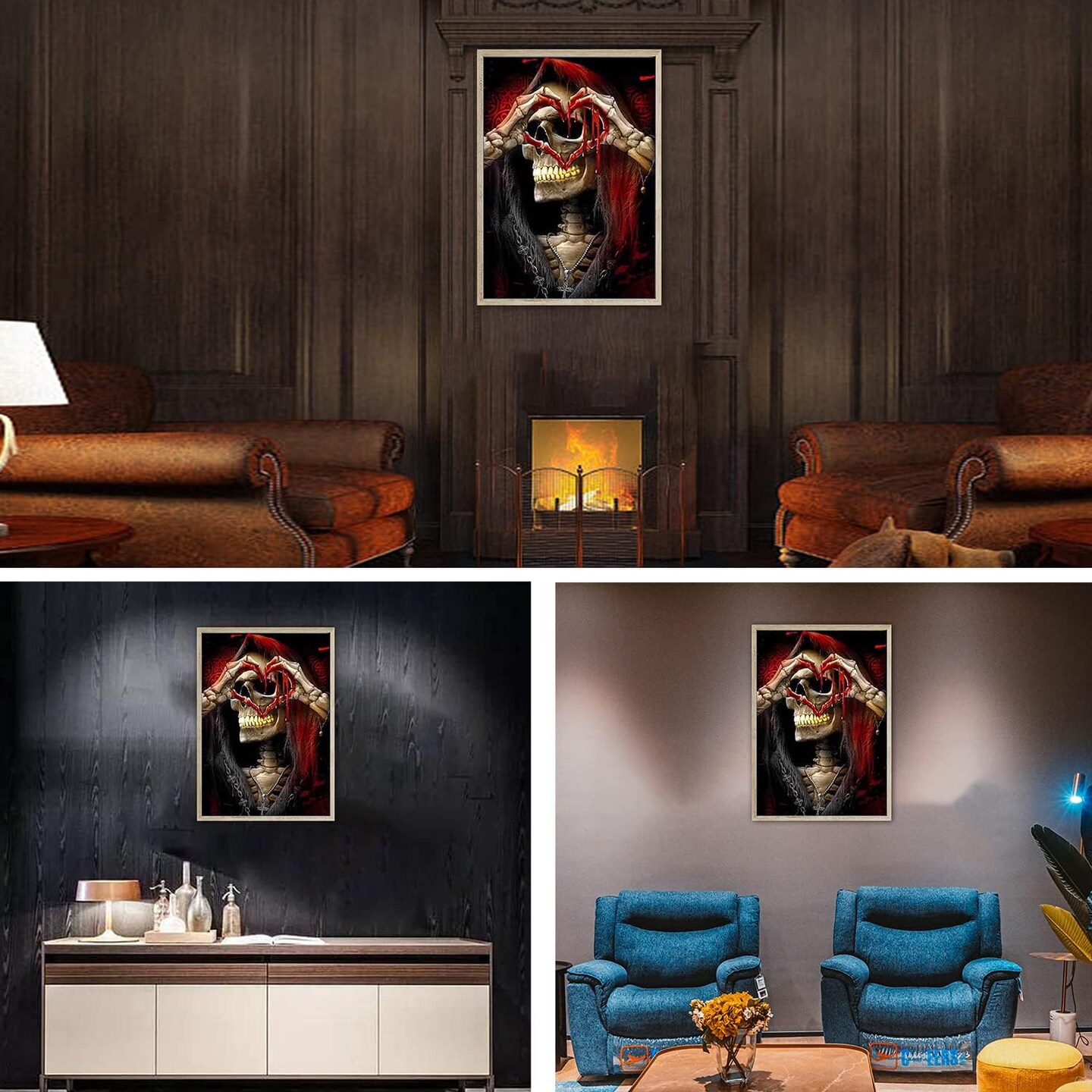 Halloween Skeleton Diamond Painting Kits - 12x16 Inch