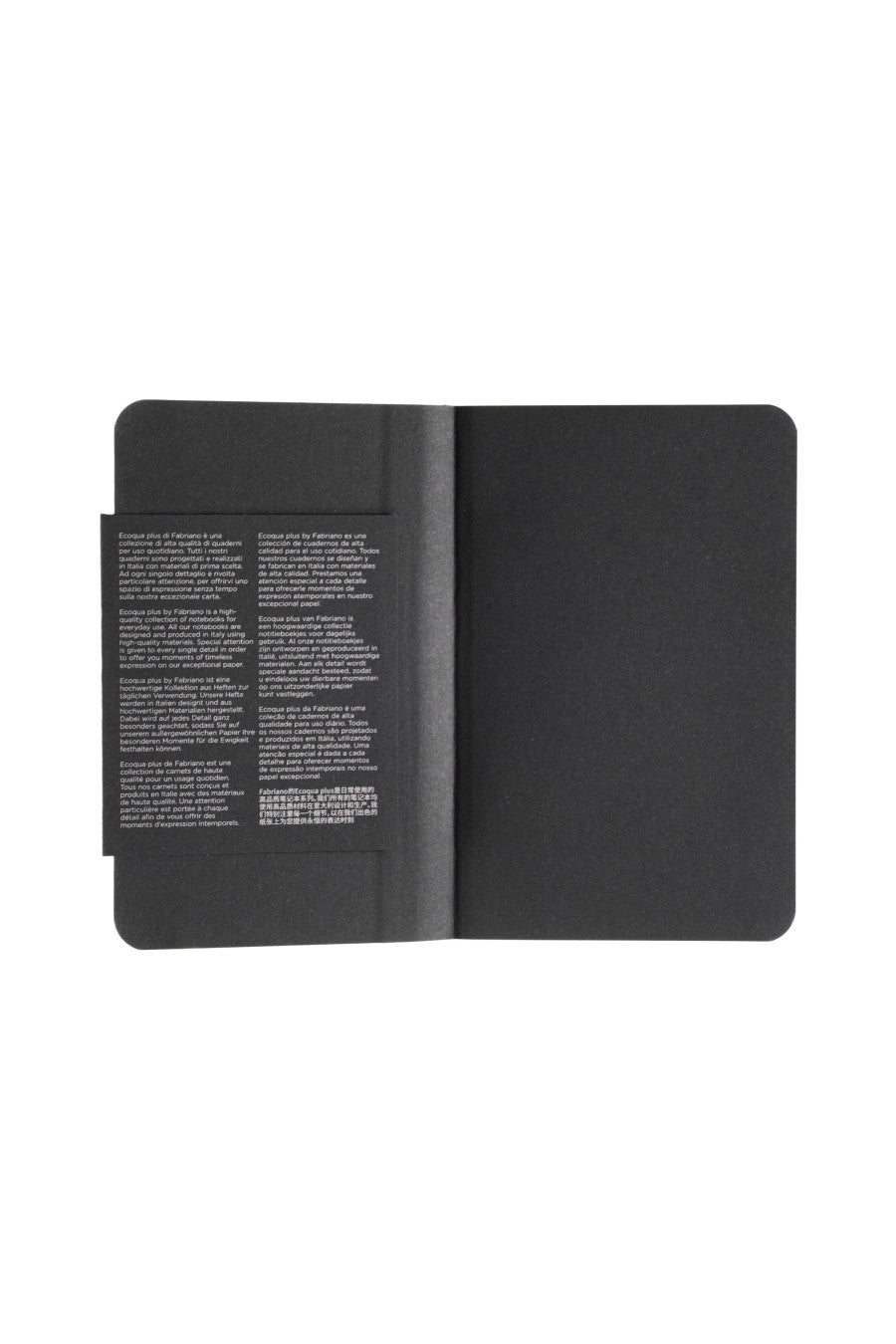 Fabriano Ecoqua Plus Sewn Bound 100% Italian made Notebook, 3.5" x 5.5", 90gsm, 80 Sheets