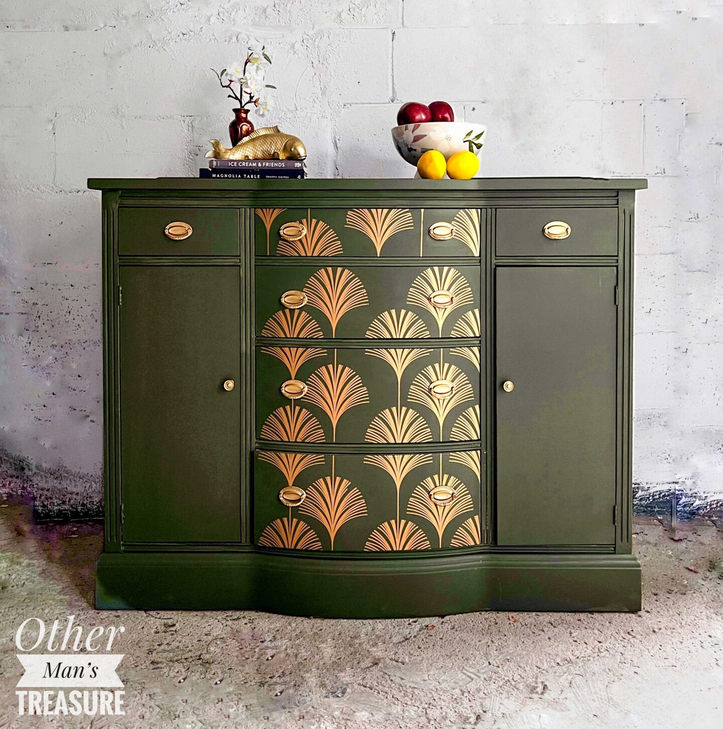 Decor Transfers® 24x35 - Interlinked Fans - total sheet size 24"x35", cut into 3 sheets