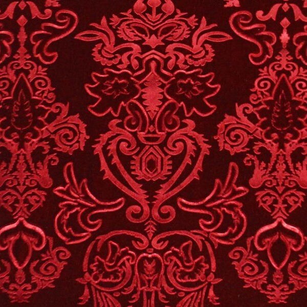 Embossed Stretch Velvet Fabric 4-Way Stretch, Soft for Costumes & Apparel