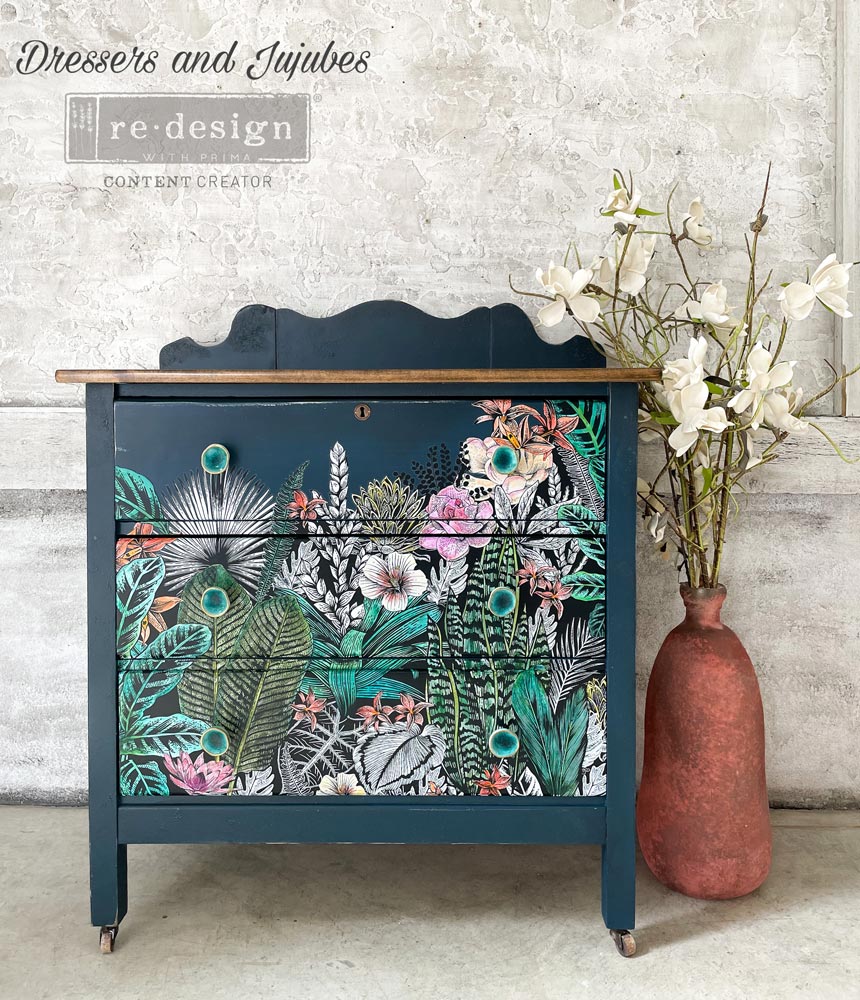 Decor Transfers&#xAE; 24x35 - Abstract Jungle - total sheet size 24&#x22;x35&#x22;, cut into 2 sheets
