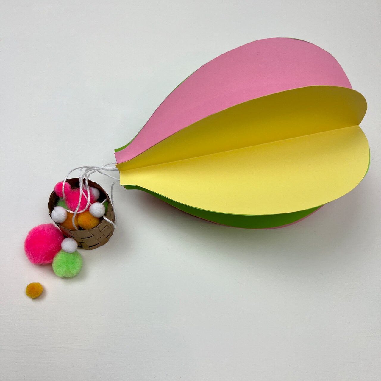 Kids Club Folded Paper Hot Air Balloon