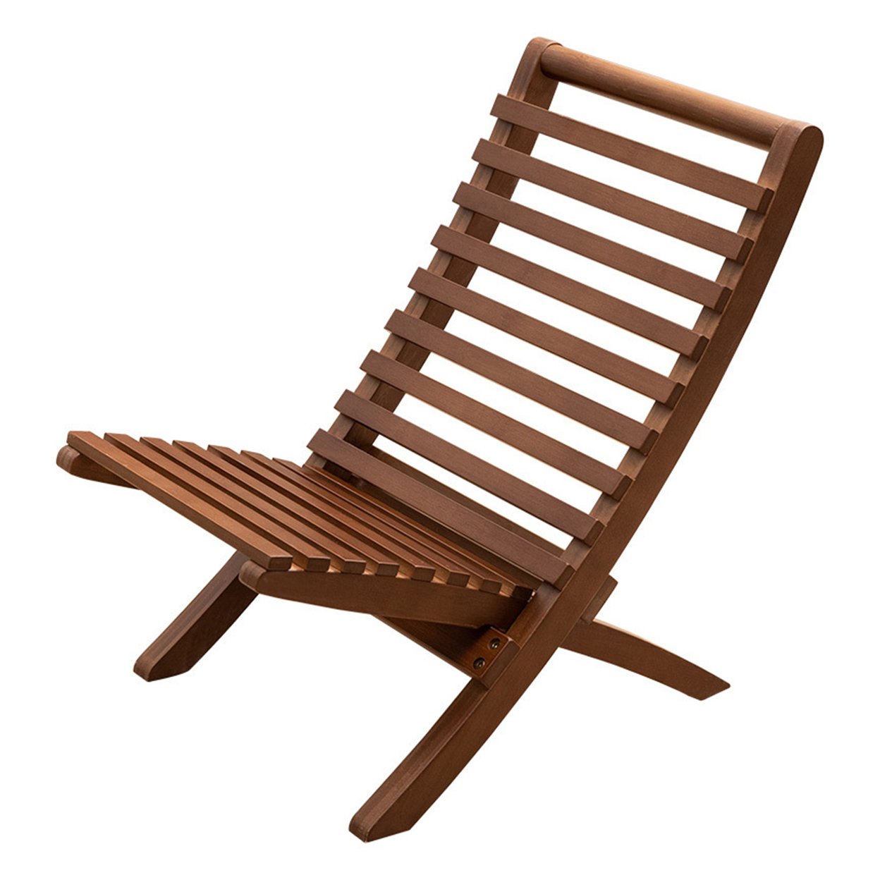 Outdoor Folding Moon Chair Ergonomic Heavy Duty Bamboo Lightweight Portable Camping Picnic Backpacking Hiking Beach