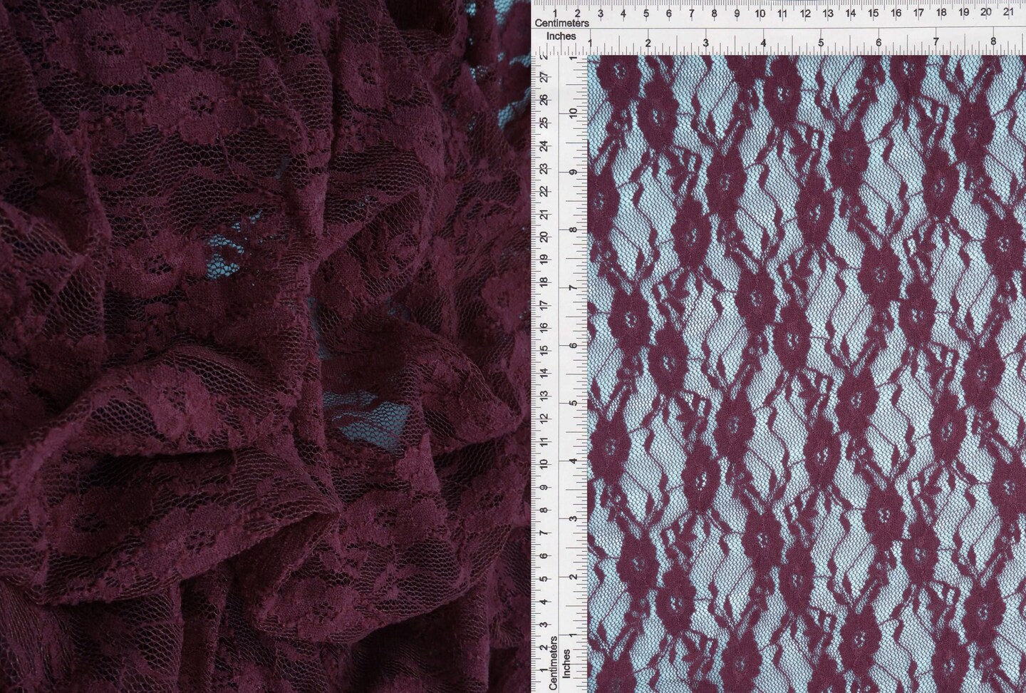 1 Yard Stretch Lace Fabric 58/60″ Wide, 92% Nylon 8% Spandex Blend