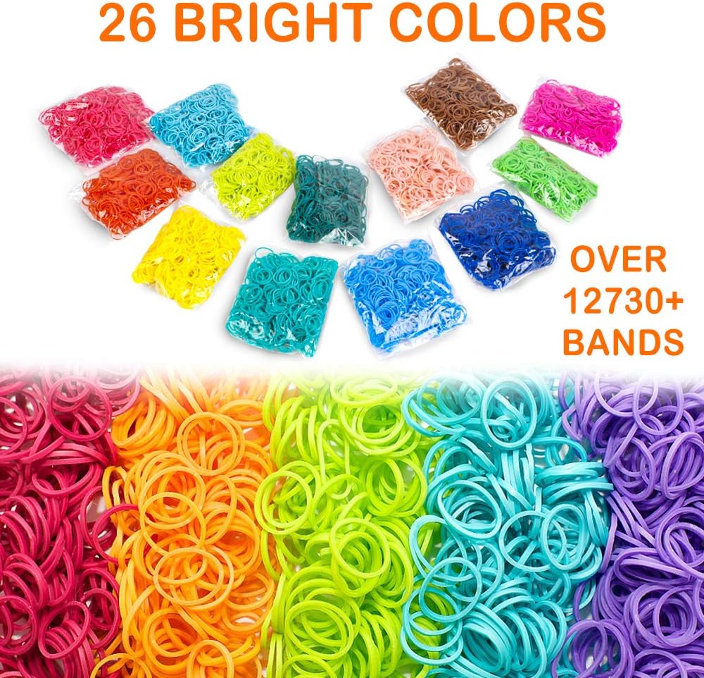 12730+ Loom Rubber Bands Premium Bracelet Making Kit for Weaving(Multicolor)