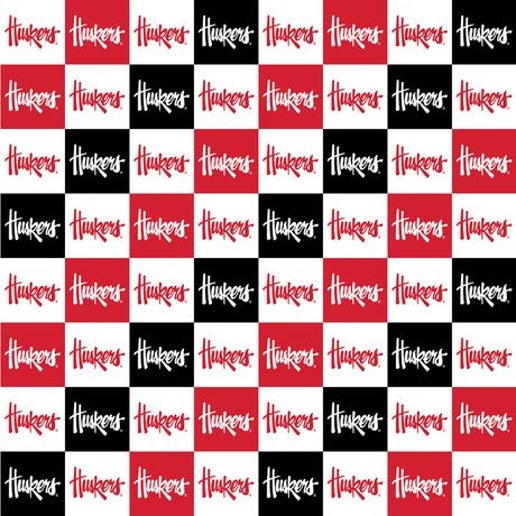 Licensed NCAA University of Nebraska NE-1158 Cotton Fabric by the Yard