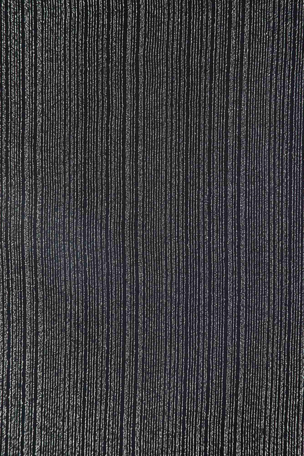1 Yard Black/Silver Nylon Lurex Stripe Jersey Knit Fabric 200 GSM, 61&#x2033; Wide Nylon Lurex Spandex Blend