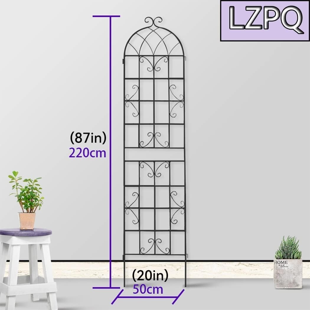 2 Pack 16" x 61" Iron Garden Trellis Rustproof Climbing Plant Support