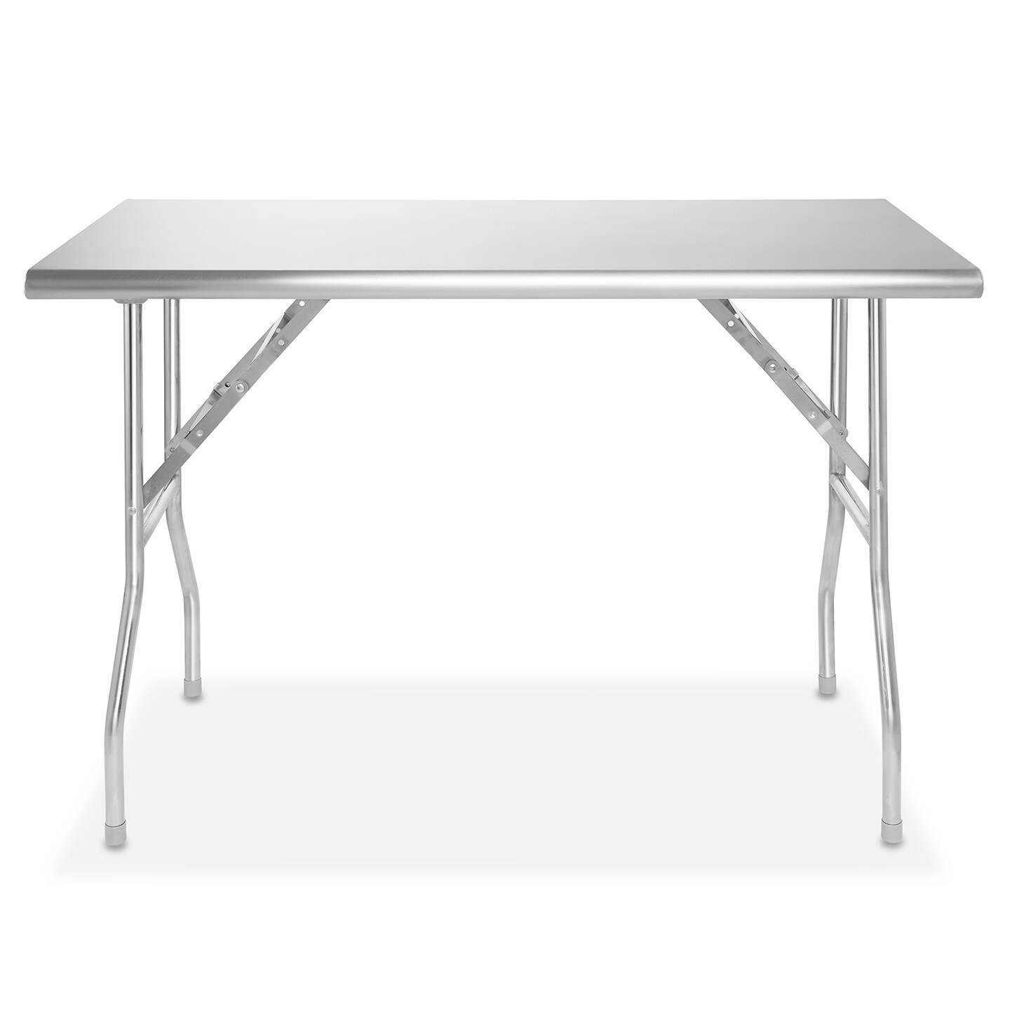 GRIDMANN Stainless Steel Folding Tables 48 x 24 Inch, NSF Kitchen Prep &#x26; Work Tables