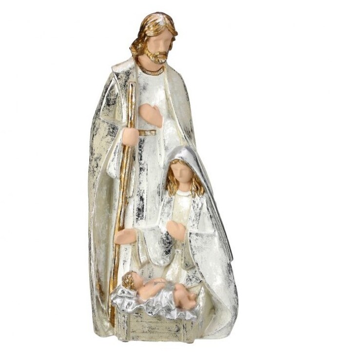 19.5&#x22; Nativity Piece - Holly Family - Resin